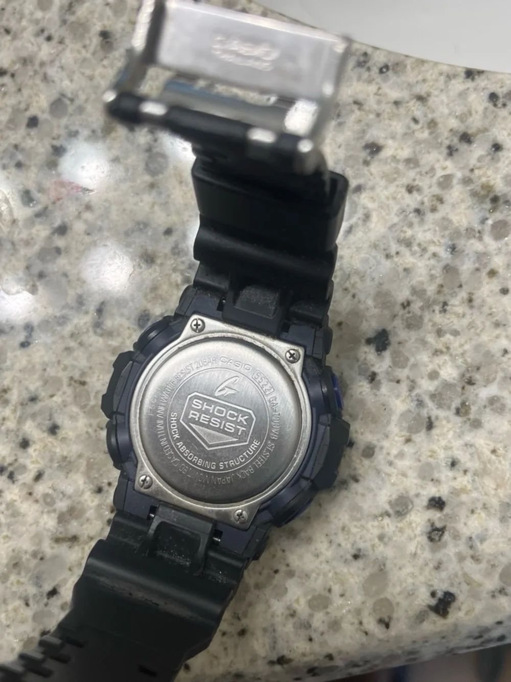 Casio G-Shock Black with Blue Dial Sport Watch